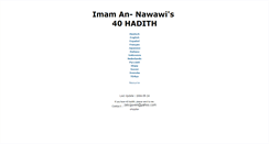 Desktop Screenshot of 40hadith.com